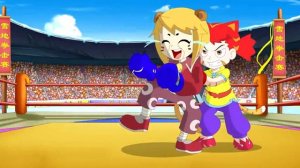 cartoon girl fighter tickled 1