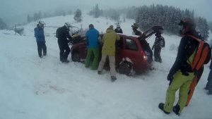 Архыз! снегоходы налители как саранча!