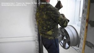 Правка, пескоструйная обработка и порошковая покраска автомобильного диска г. Томск