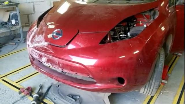 NISSAN Leaf body repair/ ремонт кузова смотреть онлайн