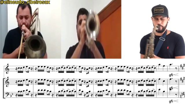 Aviões do forró✈️(SOLOS DE METAIS)Trombone/trompete/Sax Tenor/transcrição смотреть онлайн