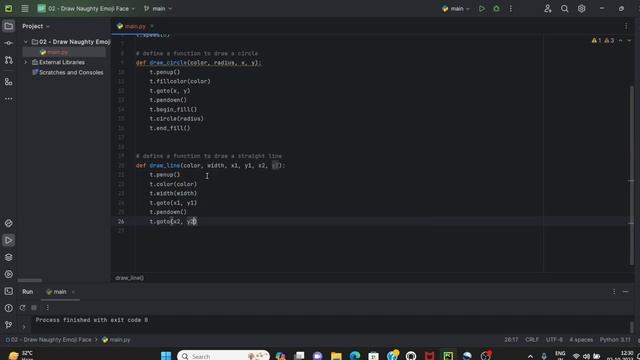 Python Turtle Tutorial: Drawing a Cute Face #python #turtle