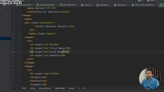 Django Project 1: Office Employee Management System | Python-Django Project With Source Code (Hindi смотреть онлайн