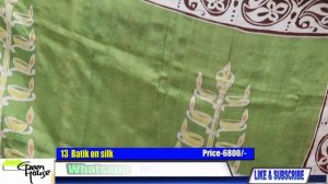 GREEN HOUSE || EPISODE-149 || Batik sarees  kantha work sarees ||