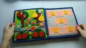 Развивающая книжка из фетра для мальчика quiet book felt book