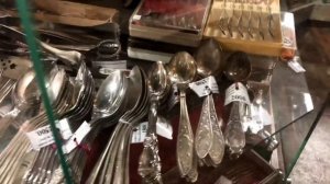 Антикварные столовые приборы из мельхиора. Большой выбор