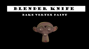 Запекание vertex paint на текстуру в Blender (Bake vertex paint)