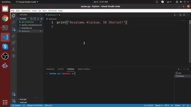 3. Python Syntax