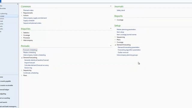 Microsoft Dynamics AX:  Demand Forecasting Demo - Import Forecast