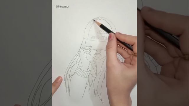 Hidden face drawing || How to draw a girl wearing cap || Pencil sketch Tutorial || Step step смотреть онлайн