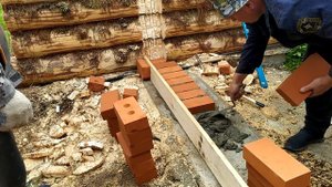 Строительство дома-бани 3 часть