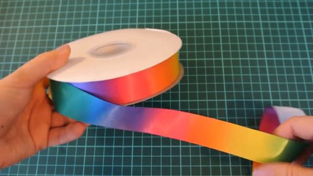 Закрома мастерицы. 712кфлент.Лента атлас 25мм радуга, лот 50ярд.Видео обзор покупок с Аliexpress.co смотреть онлайн