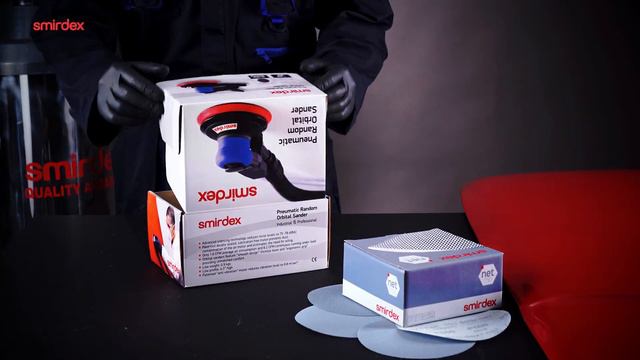 Smirdex 965 Series Pneumatic Random Orbital Sander - orbit 2.5mm Blue holder смотреть онлайн