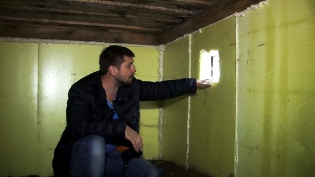 Утепление фундамента. Дом на винтовых сваях.