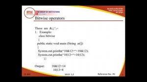 CS-306 JAVA PROGRAMMING OPERATORS B.TECH II YEAR