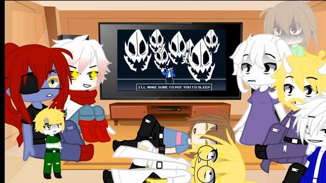 Undertale react to Sans vs Jevil|Undertale|Sans|Fight|xcute__gacha:) смотреть онлайн