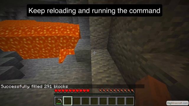 Replace Lava with Air in Minecraft смотреть онлайн