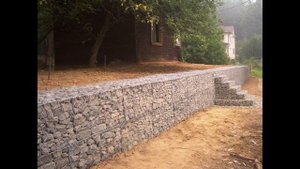 Монтаж габионов. Больше примеров работ