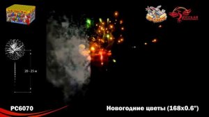 Фейерверк РС6070 Новогодние цветы (0,6" х 168)