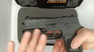 Пистолет сигнальный P320-S (Sig Sauer) KURS к.5,5 мм под патрон кал.10 ТК черный