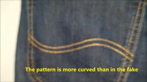 Real vs fake Lee jeans. How to spot fake lee