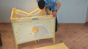 манеж Babyton желтый