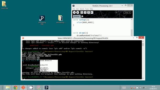 Create your first Processing Sketch and put it to git repository - Part 1 смотреть онлайн