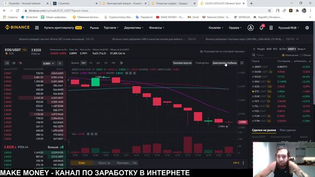 Основы торговли на BINANCE ( Стратегия скальпинга с доходностью в среднем 1% за 5-10 минут ) смотреть онлайн