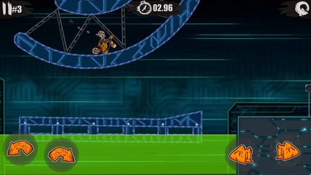 Moto X3M Bike Race Game CYBER WORLD LEVELS 10 - Gameplay Android & iOS games