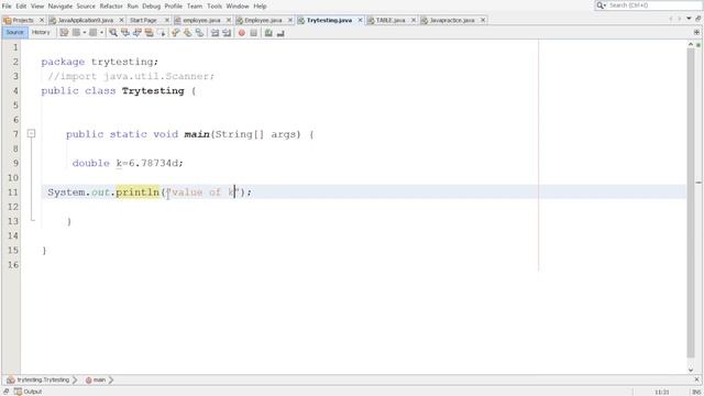 Double Data type in Java