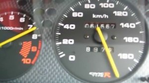 EK9 Honda Civic Type-R 4th to 5th Gear Top Speed