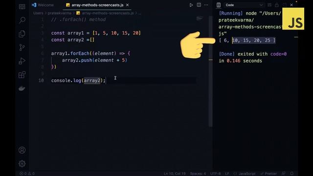 forEach Array Method in JavaScript | Episode 14