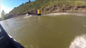 Аэролодка из ПНД на реке Коксе