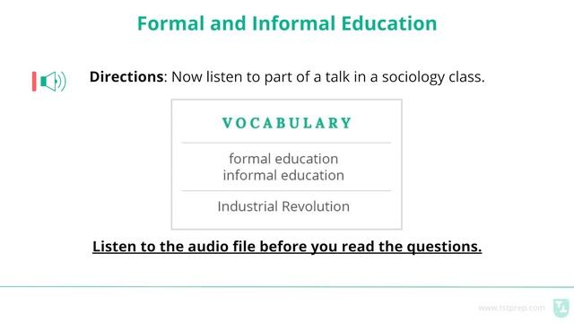 TOEFL LISTENING Practice Questions (Answers Included)