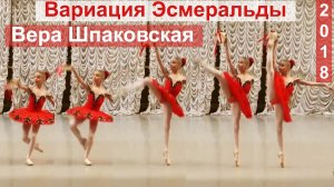 Вариация Эсмеральды. Вера Шпаковская (9 лет), 2018