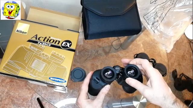 Бинокль Nikon Action EX 7x35. Распаковка, обзор, тест в сумерки, отзыв