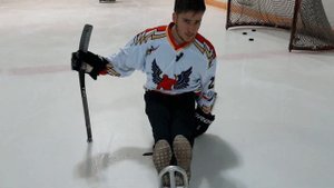 PRO следж-хоккей. Вбрасывание.