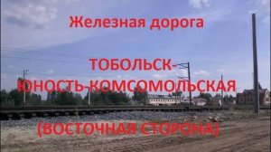 Железная дорога Тобольск - Ингаир - Юность-Комсомольская (вид из окна поезда, вост. сторона) (СВЖД)