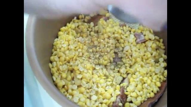 Гороховый крем-суп с копчеными ребрышками смотреть онлайн