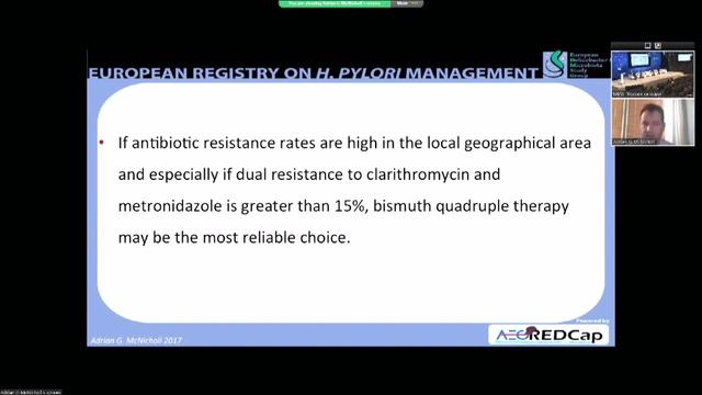 Европейский регистр Helicobacter pylori: как повысить эффективность диагностики и лечения больных смотреть онлайн