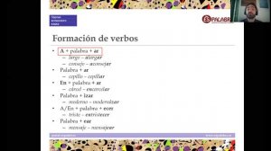 Formación de verbos en español