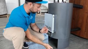 Самая компактная купель с печкой на дровах COMFORT 160