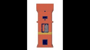 Печь отопительно-варочная подовая быстрого прогрева 0,75*0,75*2,03м.