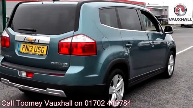 2013 Chevrolet Orlando LTZ 2l Blue PN13USG for sale at Toomey Vauxhall Southend