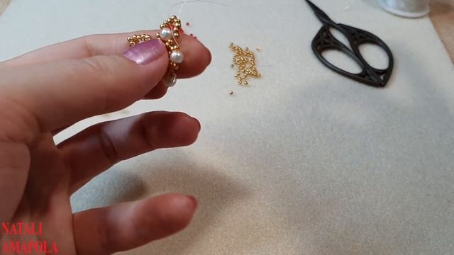 Necklace/Beaded Necklace/DIY Pearl Necklace/Beaded/Колье своими руками/Жемчужное колье/Как сделать