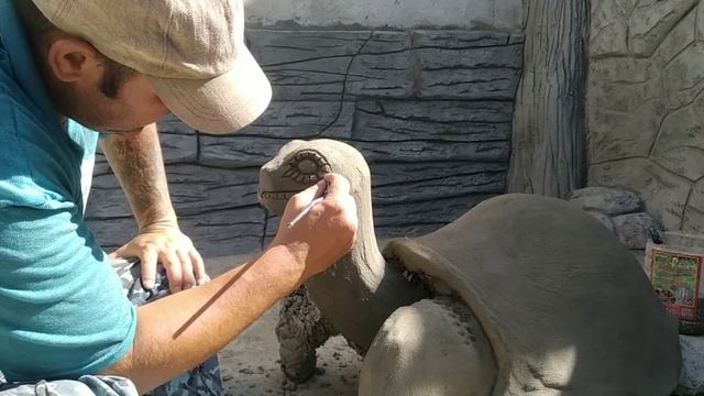 Как сделать черепаху из бетона ( Мастер класс) смотреть онлайн