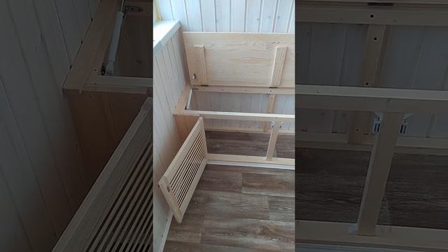 Ящик-скамейка с жалюзийным фасадом на балкон в Минске своими руками! смотреть онлайн