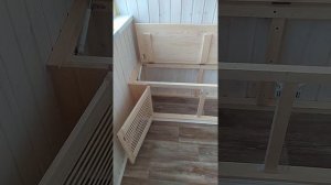 Ящик-скамейка с жалюзийным фасадом на балкон в Минске своими руками!