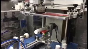 Трафаретный станок для многокрасочной печати по цилиндрическим поверхностям