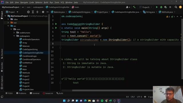 StringBuilder | Java смотреть онлайн